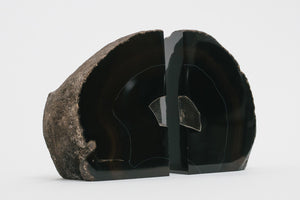 Black Quartz Bookends