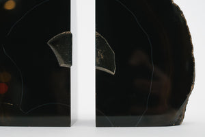 Black Quartz Bookends