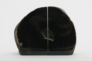 Black Quartz Bookends