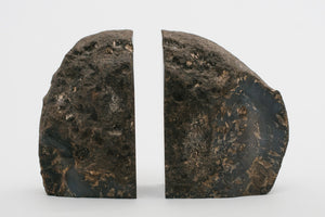 Black Quartz Bookends