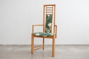 Highback Teak Palm Chair