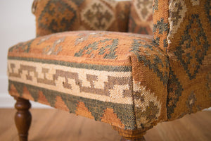 Kilim Rug Club Chair