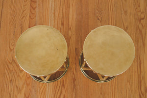 Vintage Brass Side Tables