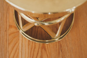 Vintage Brass Side Tables