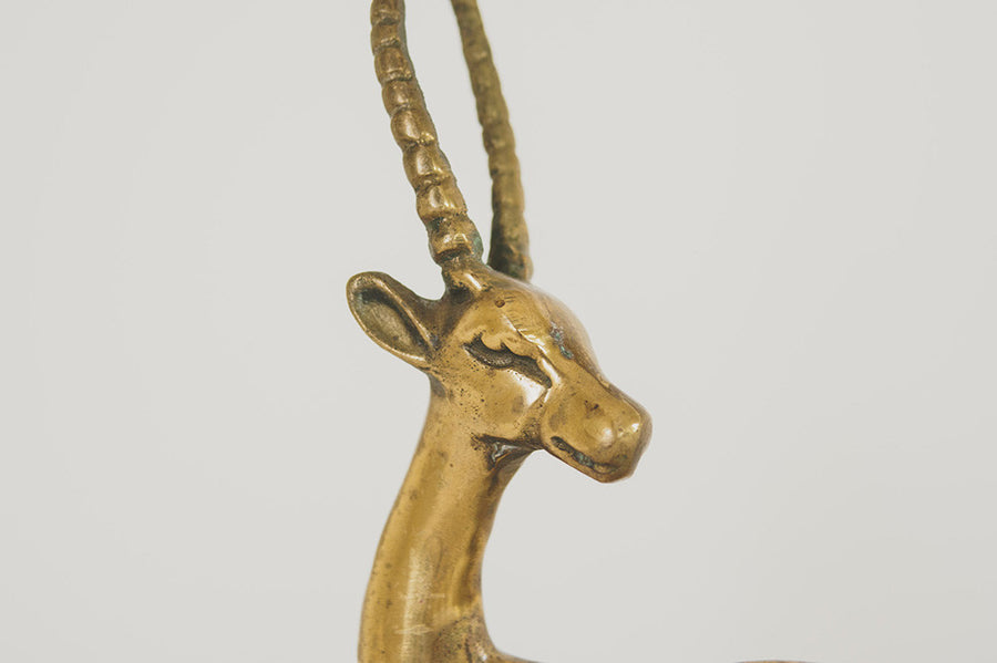 Vintage Brass Gazelle