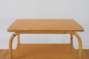 Vintage Bamboo Side Table
