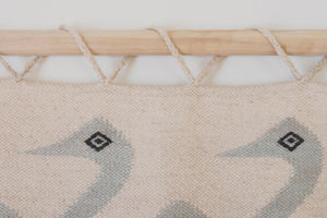 Vintage MCM Handwoven Tapestry