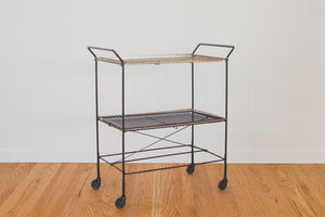 MCM Brass Bar Cart