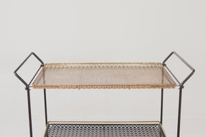 MCM Brass Bar Cart