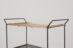 MCM Brass Bar Cart