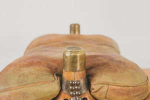Vintage Leather Saddle Ottoman