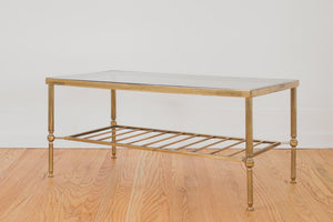 Brass & Glass Coffee Table