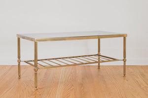 Brass & Glass Coffee Table