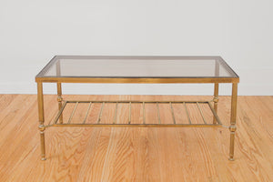 Brass & Glass Coffee Table