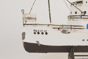 Vintage Tin Model Ship