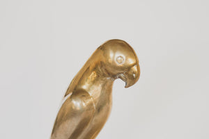 Vintage Brass Parrot Tray