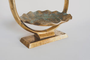 Vintage Brass Parrot Tray