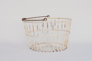 Vintage Wire Egg Basket