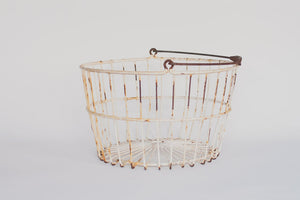 Vintage Wire Egg Basket
