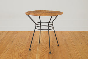 MCM Wicker Side Table
