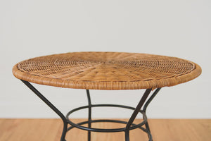 MCM Wicker Side Table