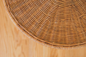 MCM Wicker Side Table