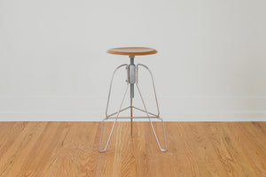 Steel & Walnut Covey Stool