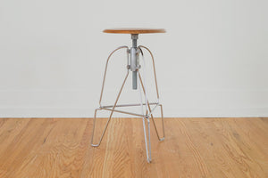 Steel & Walnut Covey Stool