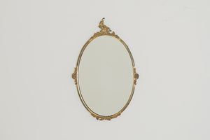 Vintage Brass Framed Mirror
