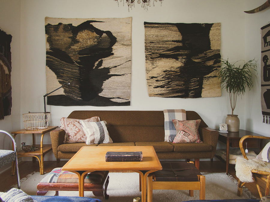MCM Brown Tweed Sofa