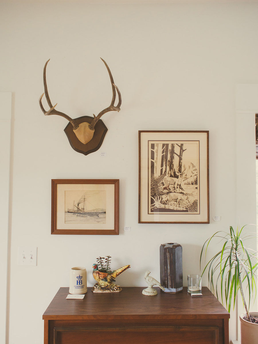 Vintage Deer Print