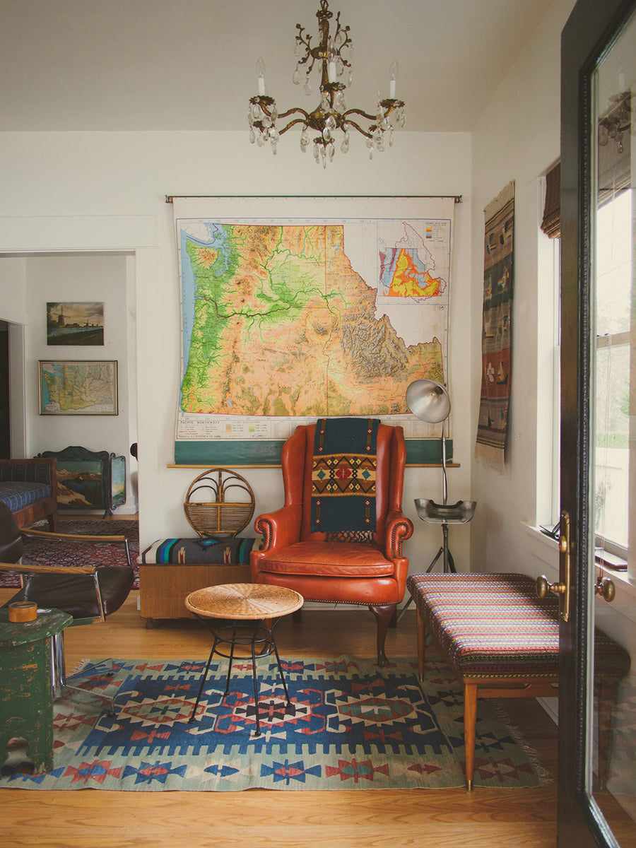 Vintage Wool Kilim Rug