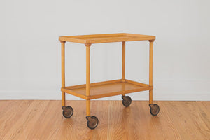 MCM Wood Bar Cart