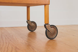 MCM Wood Bar Cart
