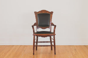 Vintage Black Leather Chair