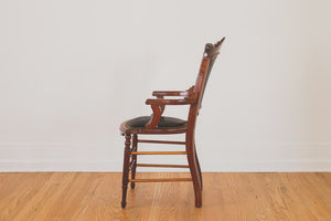 Vintage Black Leather Chair