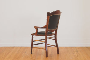 Vintage Black Leather Chair