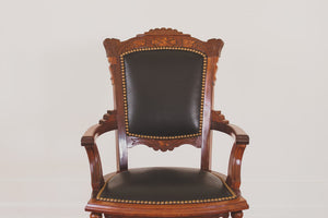 Vintage Black Leather Chair