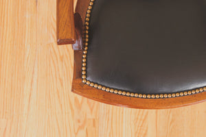 Vintage Black Leather Chair