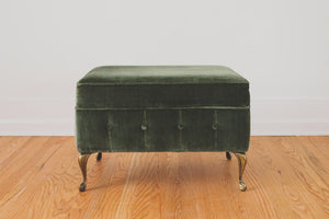 HS Collection Velvet Ottoman