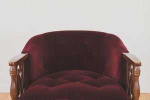 Vintage Velvet Club Chair