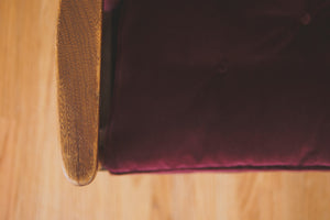 Vintage Velvet Club Chair