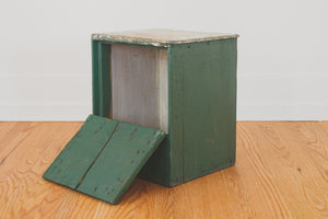 Green Painted Storage Table