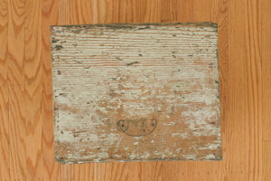 Green Painted Storage Table