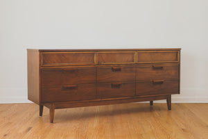 MCM Walnut Lowboy Dresser