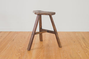 Rustic Japanese Wood Stool