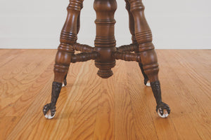Clawfoot Piano Stool