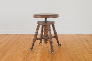 Clawfoot Piano Stool