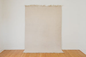 Cream Wool Area Rug