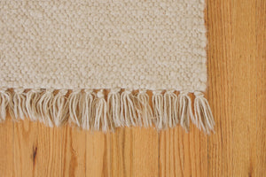 Cream Wool Area Rug